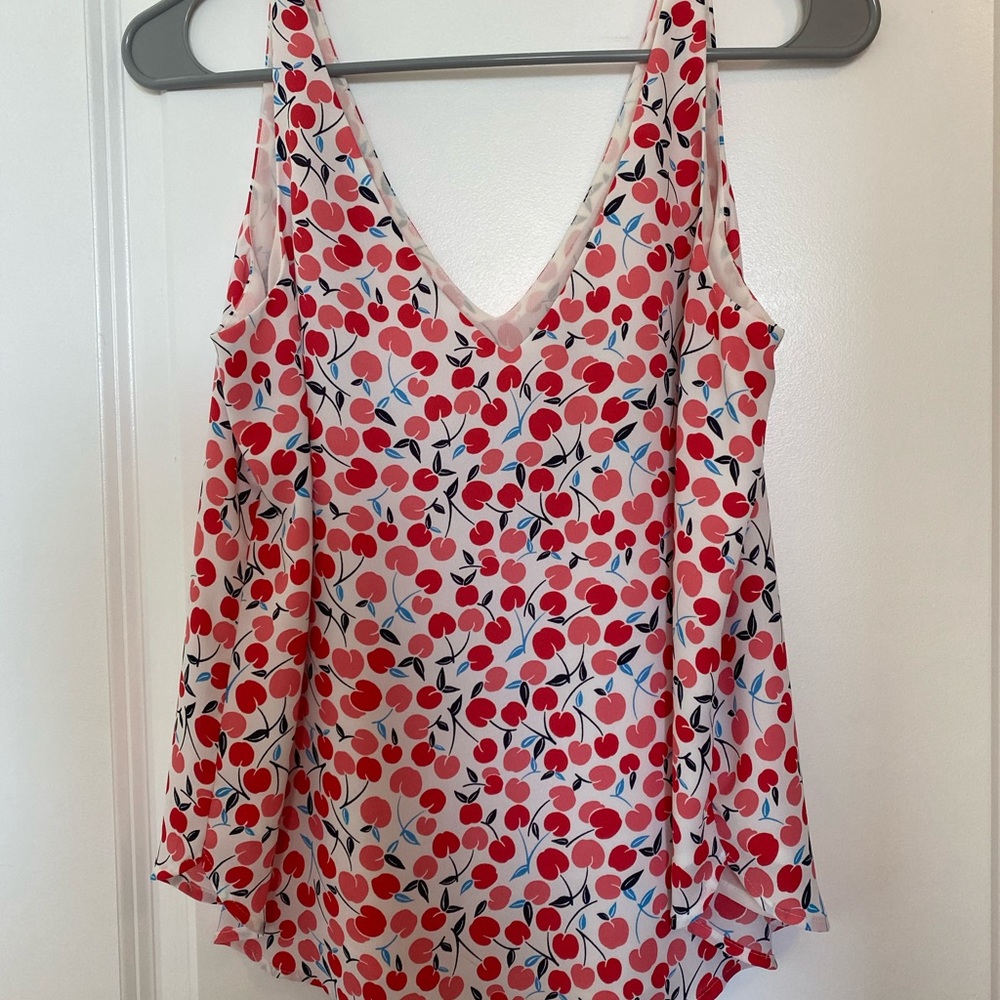 Loft size XS cherry print tank top